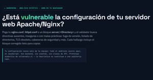 Audita tu Nginx o Apache sin exponer la configuración: Vulnerable.cl y el hardening real