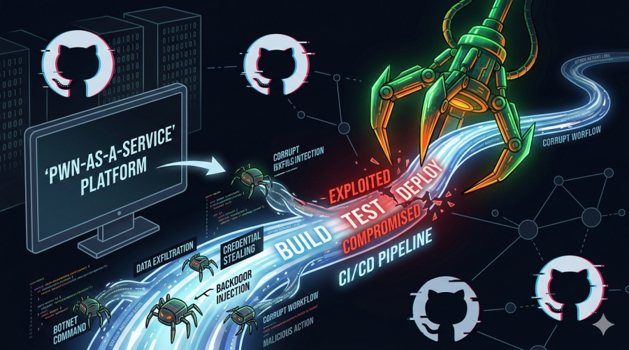 Vulnerabilidad alta en GitHub Actions: hackerbot-claw usa tu CI/CD como una plataforma de "pwn-as-a-service"